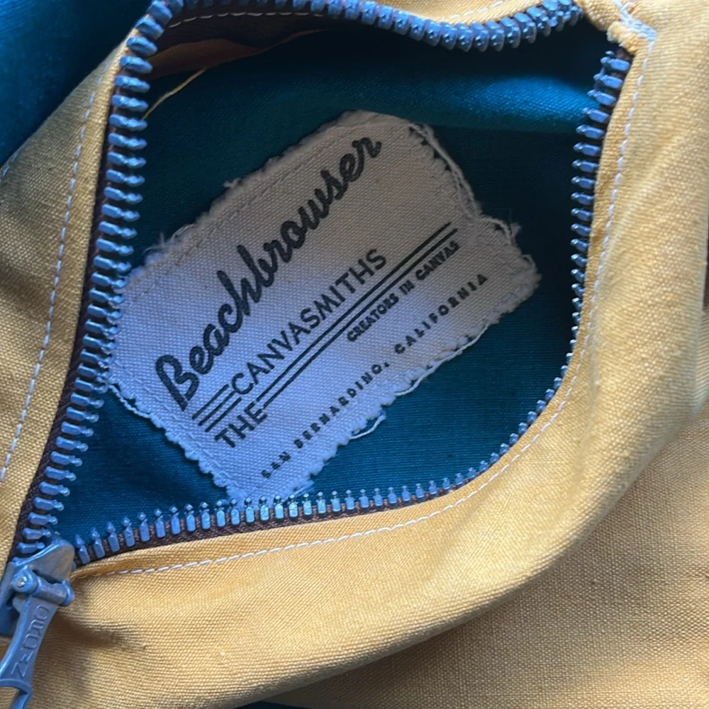 Beachbrowser Canvas Beach Mat with Pillow by The Canvasmiths Califormnia - Picture 4 of 4